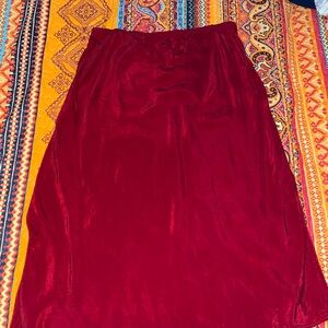 Vintage 60s Elegant Red Skirt